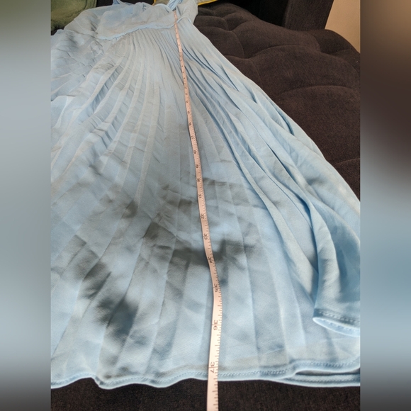 💙 OASIS 💙 Light Blue Cross Halter Formal Dress - NWT - Picture 7 of 7